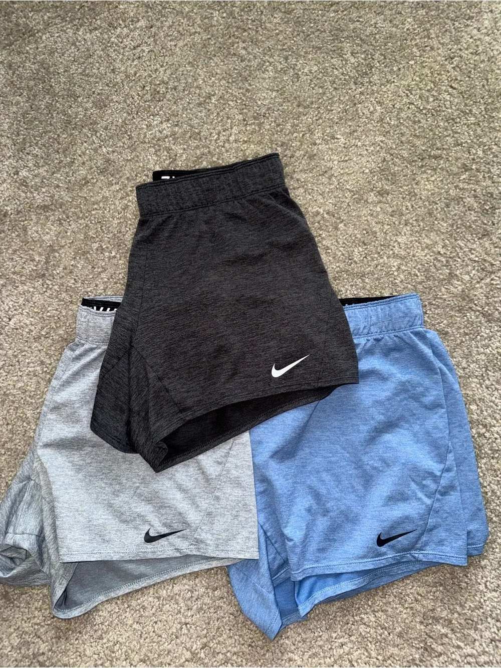 Nike Dri-FIT Athletic Shorts - Black, Gray, Blue